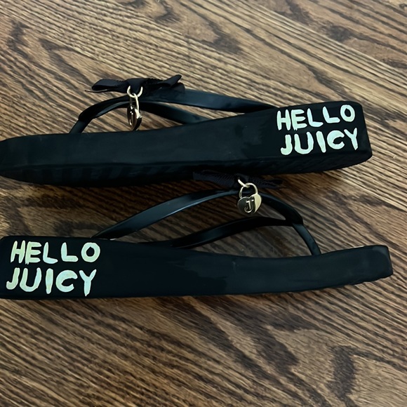 hello Juicy flip-flops with Bow and gold emblem - Picture 4 of 8
